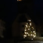 Christbaum auf dem Umgang der Irmelshäuser Kirche