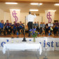 Im Gottesdienst spielt der Dekanatsposaunenchor.