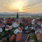 Eindrücke vom "Sonnenaufgangsgottesdienst" über Rothausen...