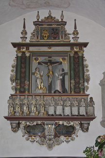 Kirche Irmelshausen Epitaph Bernhard von Bibra und seiner Frau Sybilla