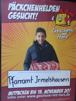 Plakat "Geschenk mit Herz"