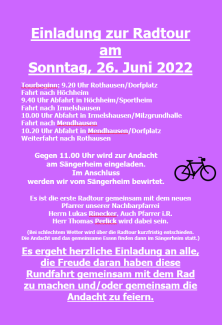 Radtour 2022