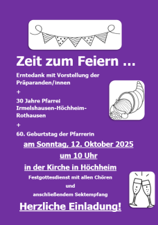 Erntedank Pfarrei Geburtstag