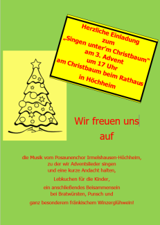 Singen unter'm Christbaum