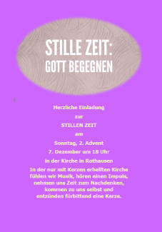Stille Zeit 7.12.2025