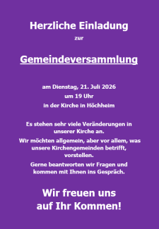 Gemeindeversammlung