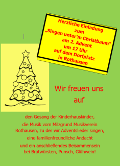 Singen unterm Christbaum