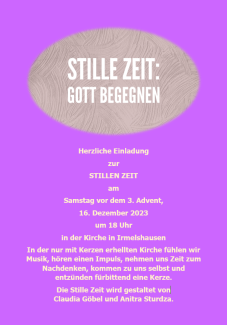 Stille Zeit